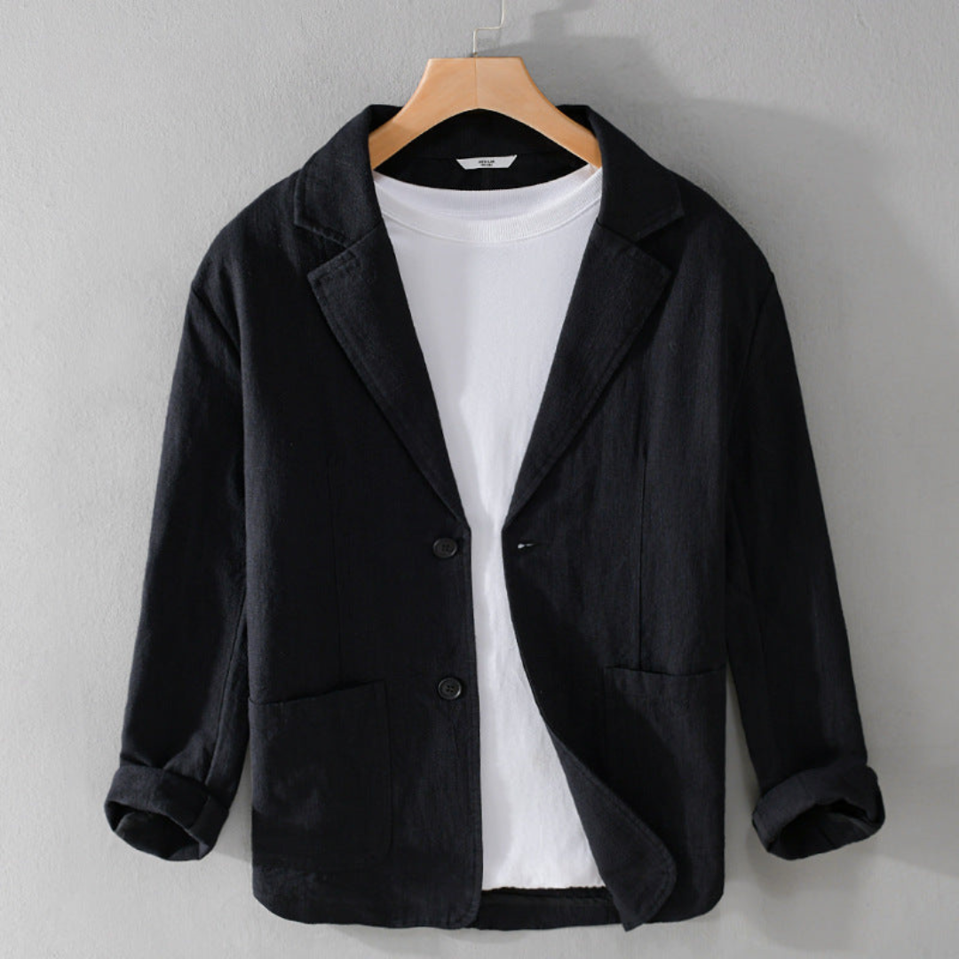 Armin | Herren Klassische Lässige Jacke mit Offener Vorderseite