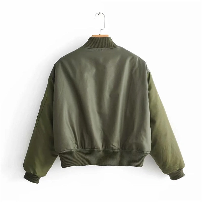 Viviane | Damen Casual Jacke mit Reißverschluss im Urban Style