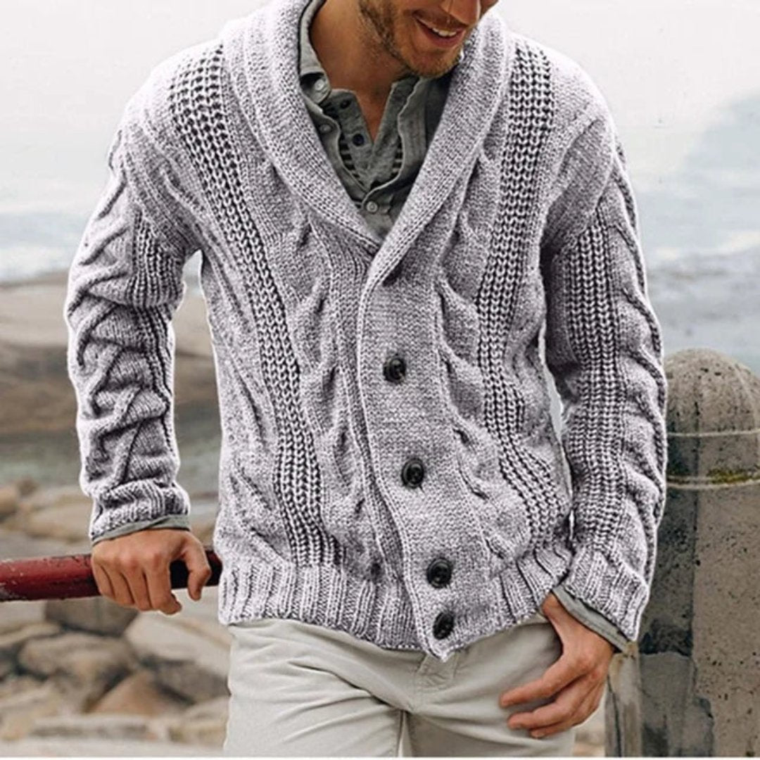 Andreas | Damen Frühlings Cardigan Mit Knopfleiste Und Schalkragen