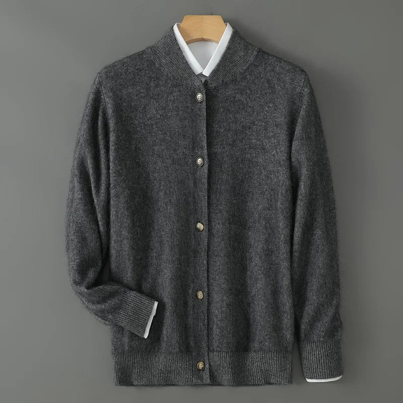Johanna | Damen Gemütlicher Langarm-Cardigan mit Knöpfen