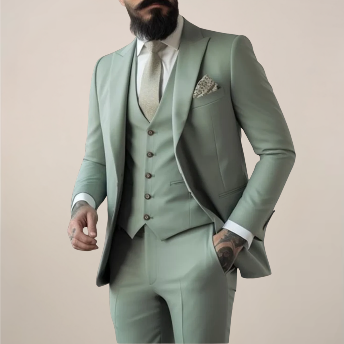 Robert | Herren Frühlingsanzug im Dreiteiler-Set