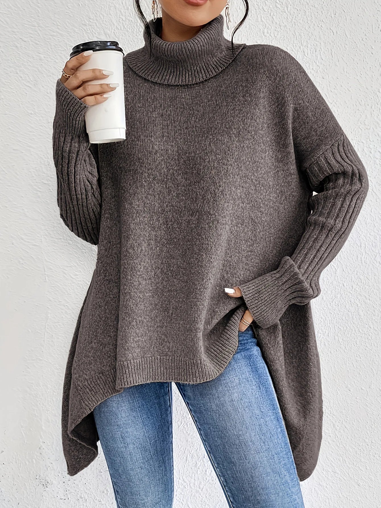 Annika | Damen Herbst Kaschmir Rollkragenpullover