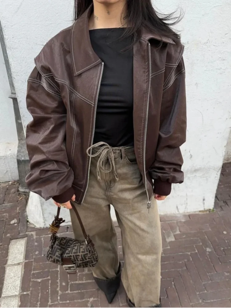 Hanna | Damen Oversized Jacke Trendiger Herbst Street Style