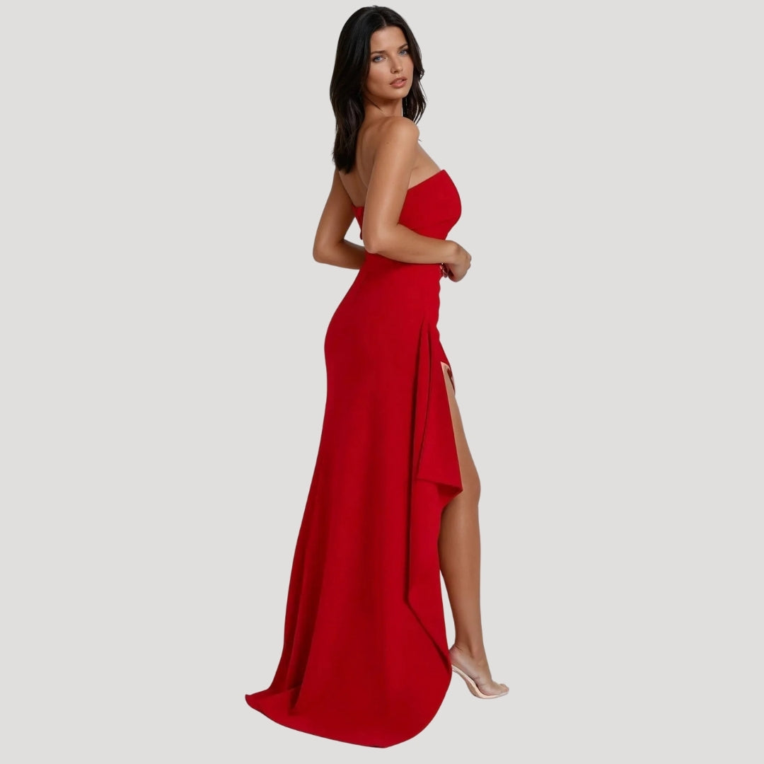 Kerstin | Damen Trägerloses Maxi Kleid für Hochzeitsgäste