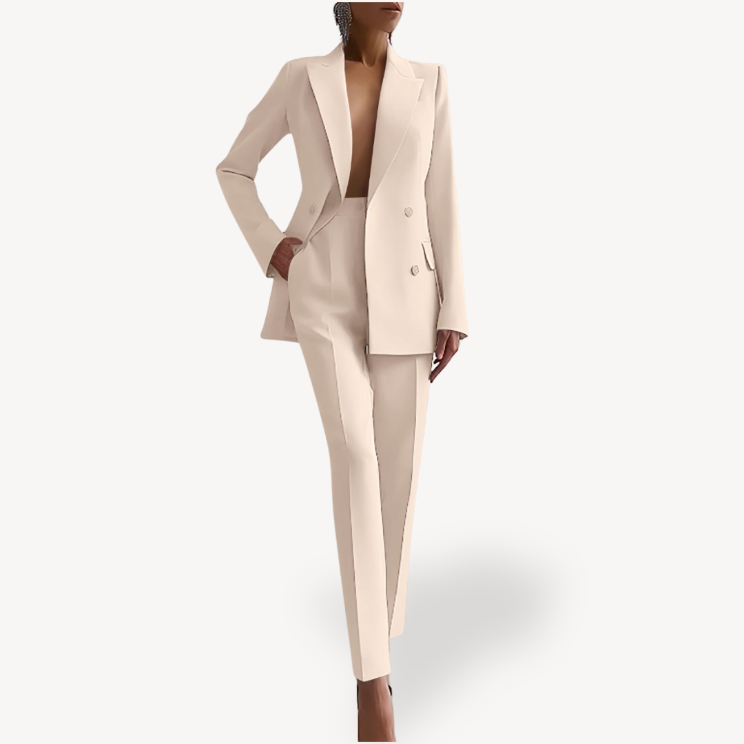 Lilian | Damen Maßgeschneiderter Blazer mit Hose, Zweiteiliges Anzug-Set