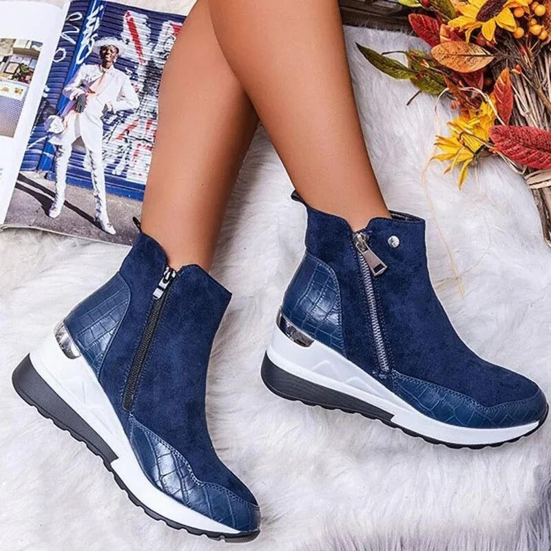 Britta | Damen Herbst Stiefeletten mit Reißverschluss