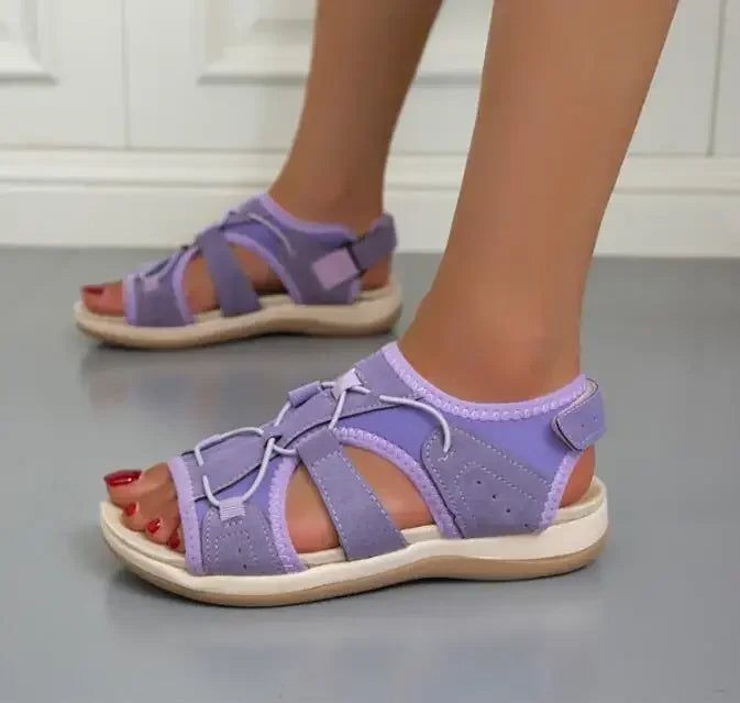 Lara | Damen Verstellbare Riemen Lässige Walking-Sandalen