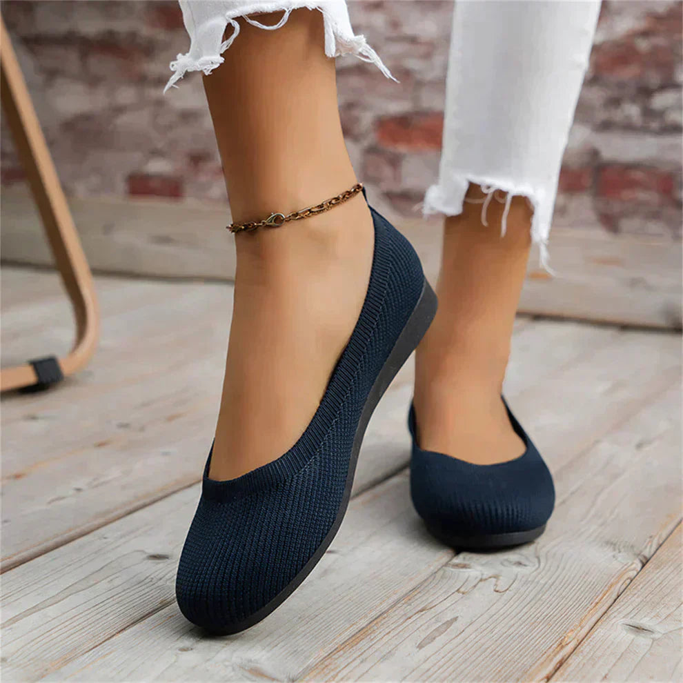 Anja | Damen Frühlings Bequeme Ballerinas