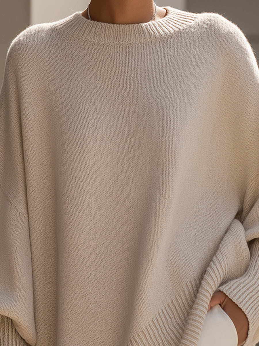 Sandra | Damen Eleganter Oversized Pullover