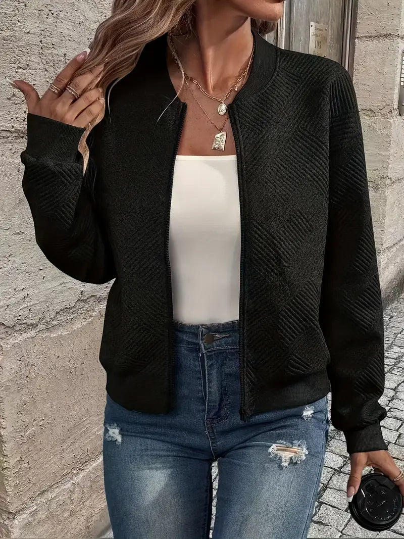 Martina | Damen Freizeit Reißverschluss Street-Cardigan
