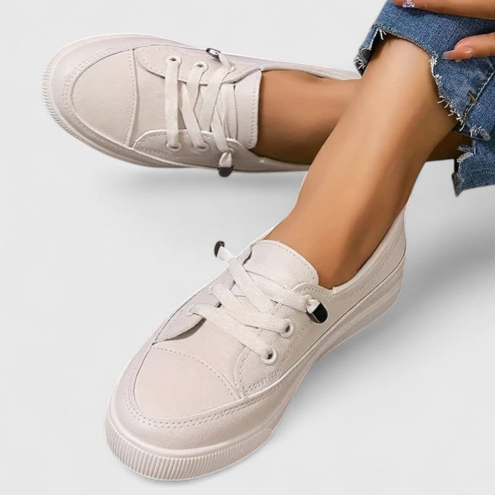 Karin | Damen Klassische Frühlings Schnür-Sneaker