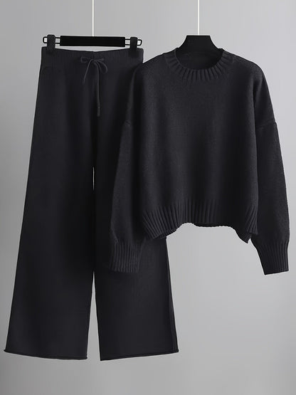 Julia | Damen Winter-Kuscheliges Lounge-Zweiteiler-Set