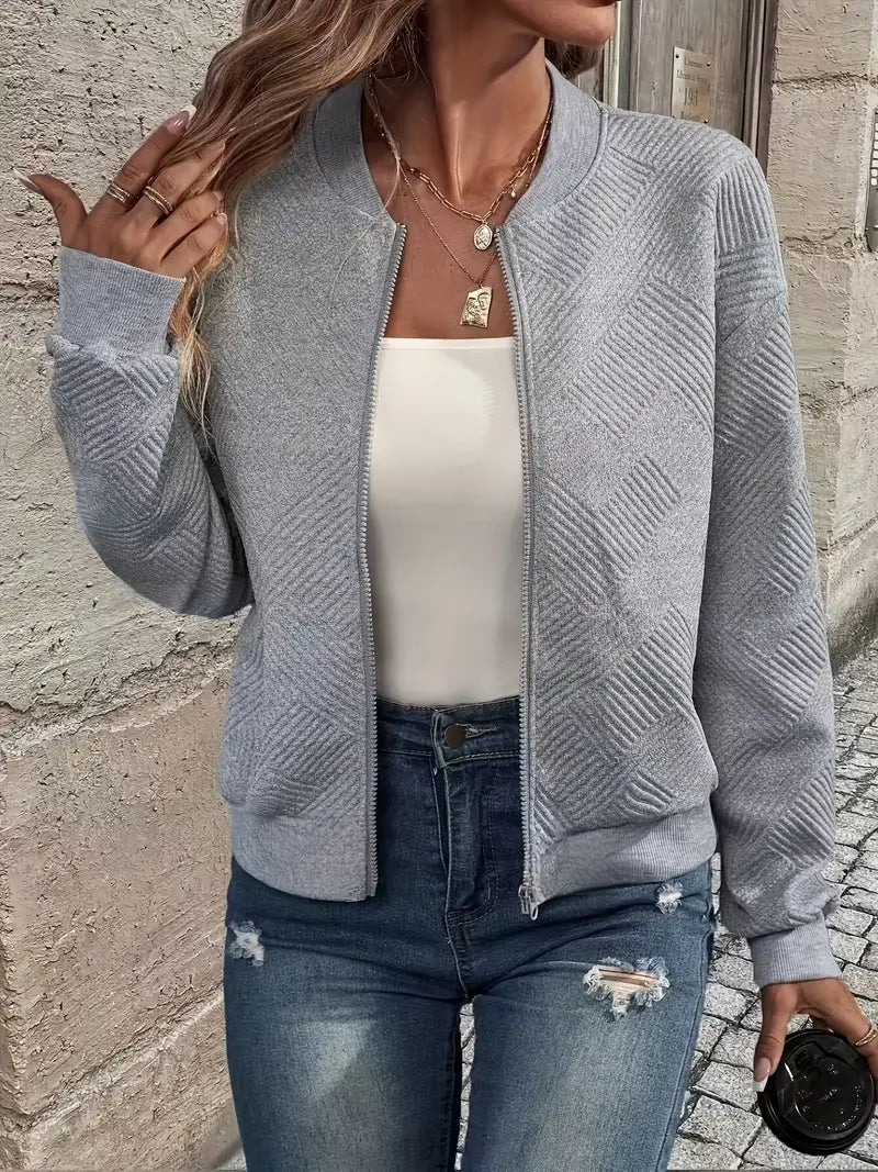 Martina | Damen Freizeit Reißverschluss Street-Cardigan
