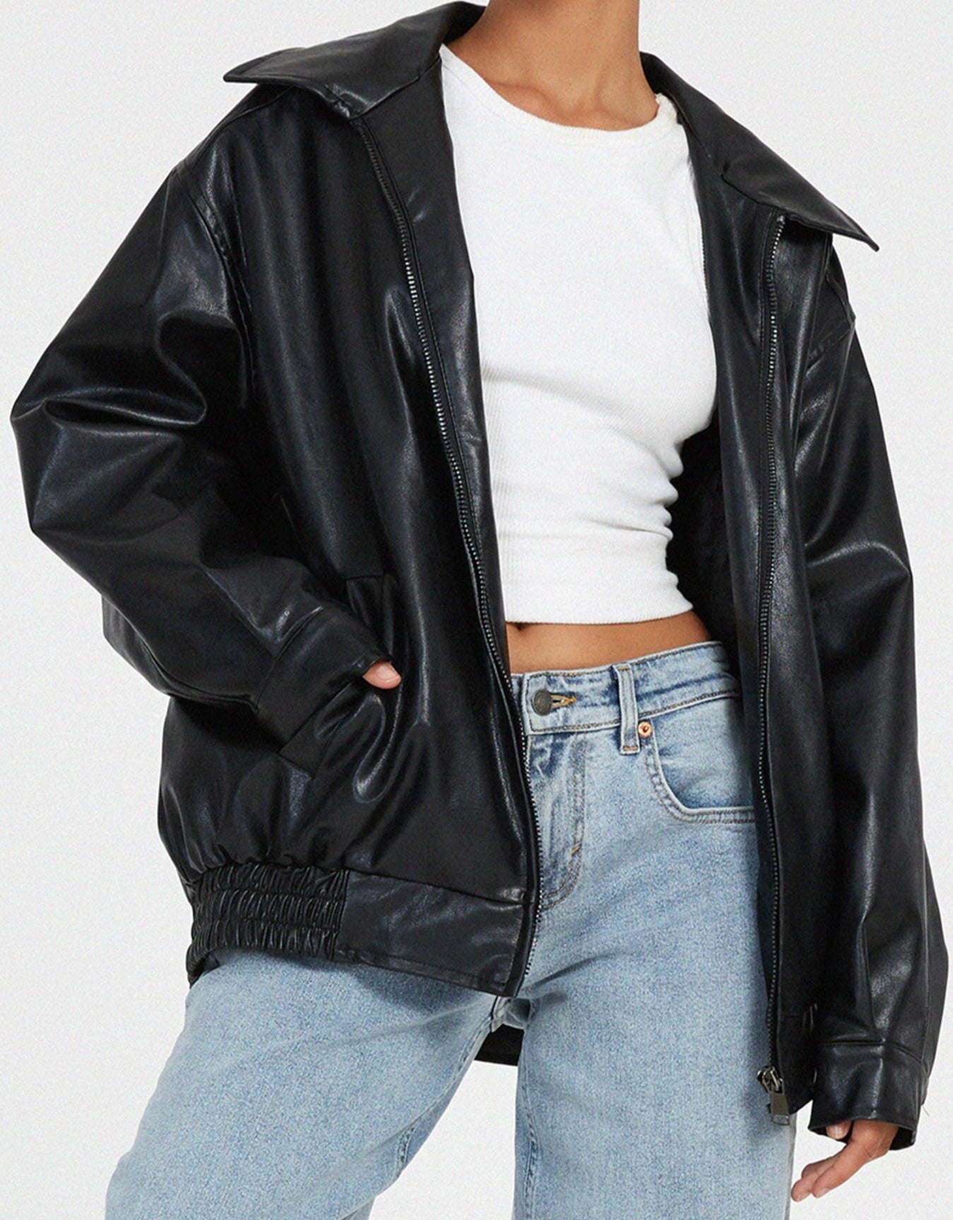 Gabriela | Damen Trendige Jacke mit Reißverschluss Wintermode