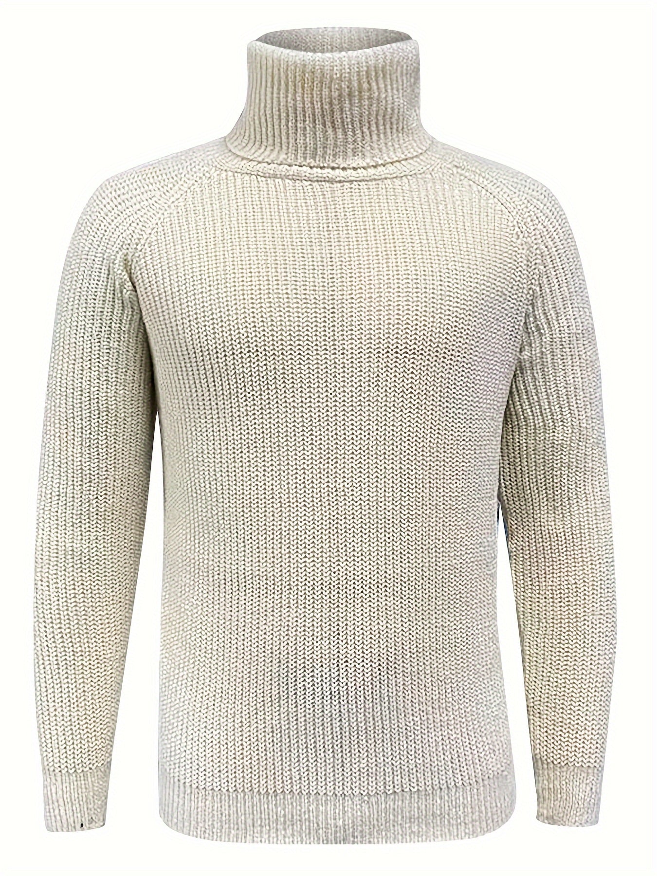 Malte | Herren Warmer Gerippter Rollkragenpullover