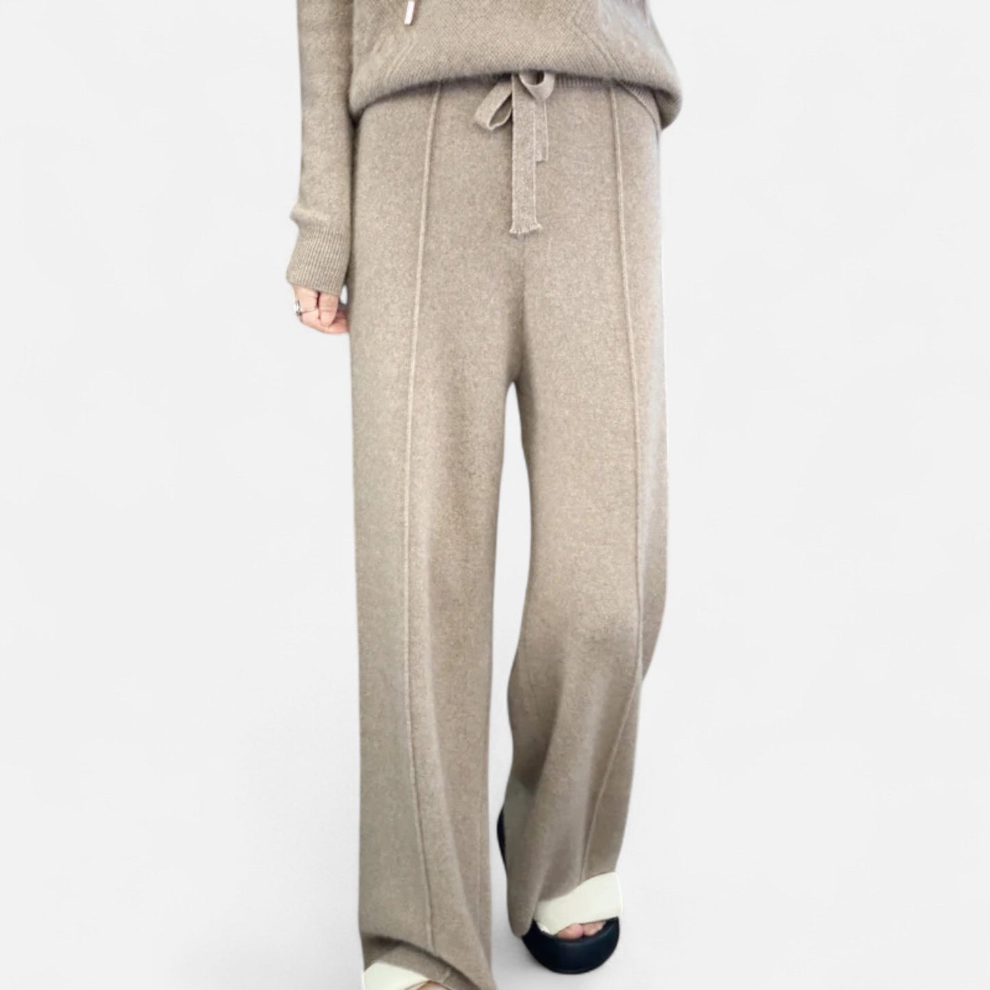 Daniela | Damen Klassische Wollhose mit Lockere Passform