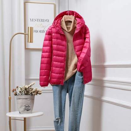 Maria | Damen Kapuzen-Winterjacke mit Reißverschluss
