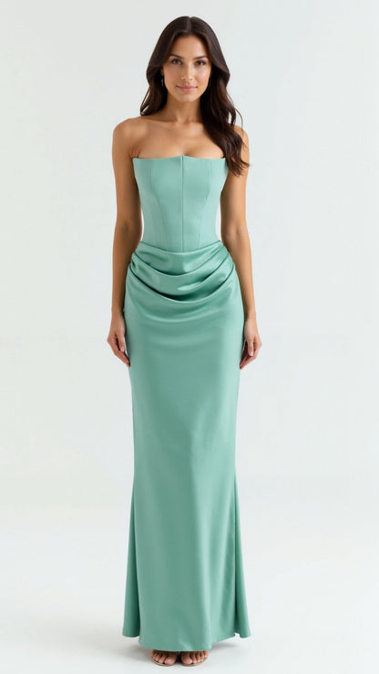Jacqueline | Damen Säulen Maxi Kleid für Hochzeitsgäste