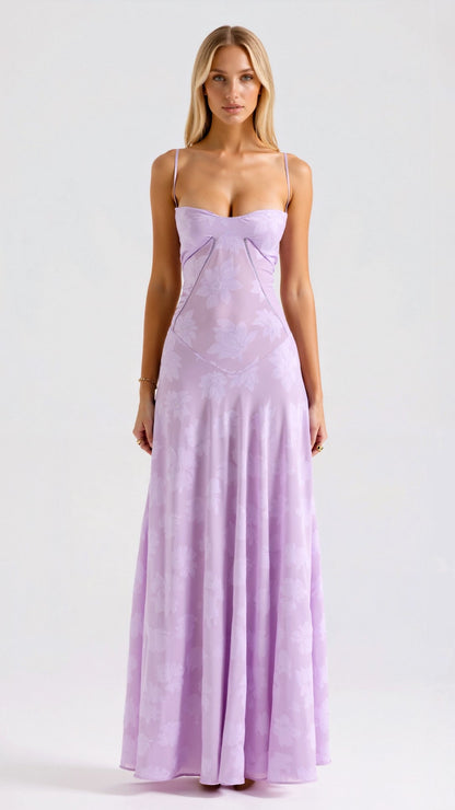 Hanna | Damen Slip Maxi Kleid für Hochzeitsgäste