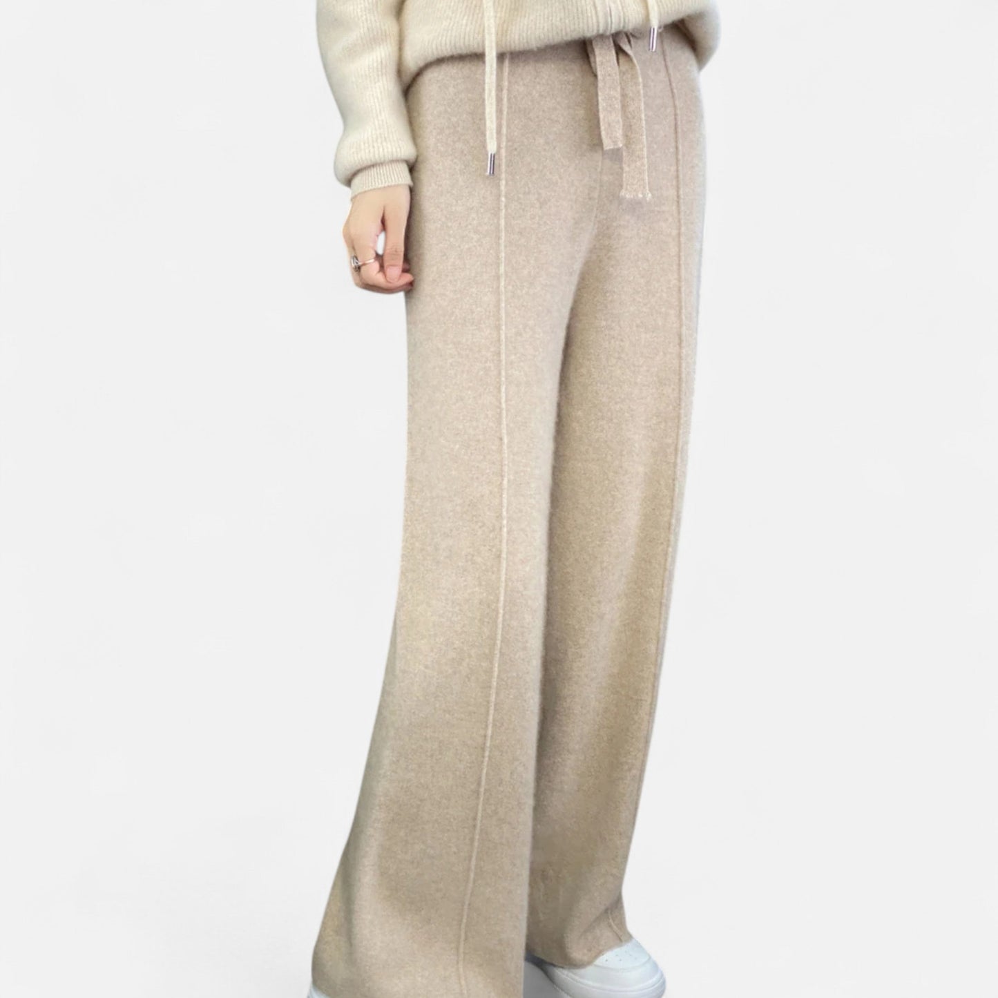 Daniela | Damen Klassische Wollhose mit Lockere Passform