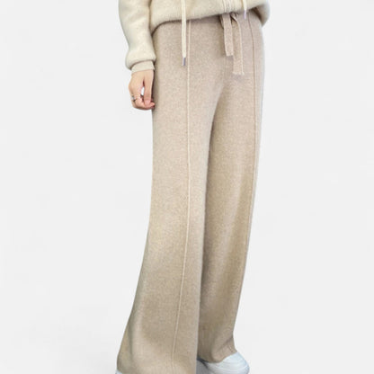 Daniela | Damen Klassische Wollhose mit Lockere Passform