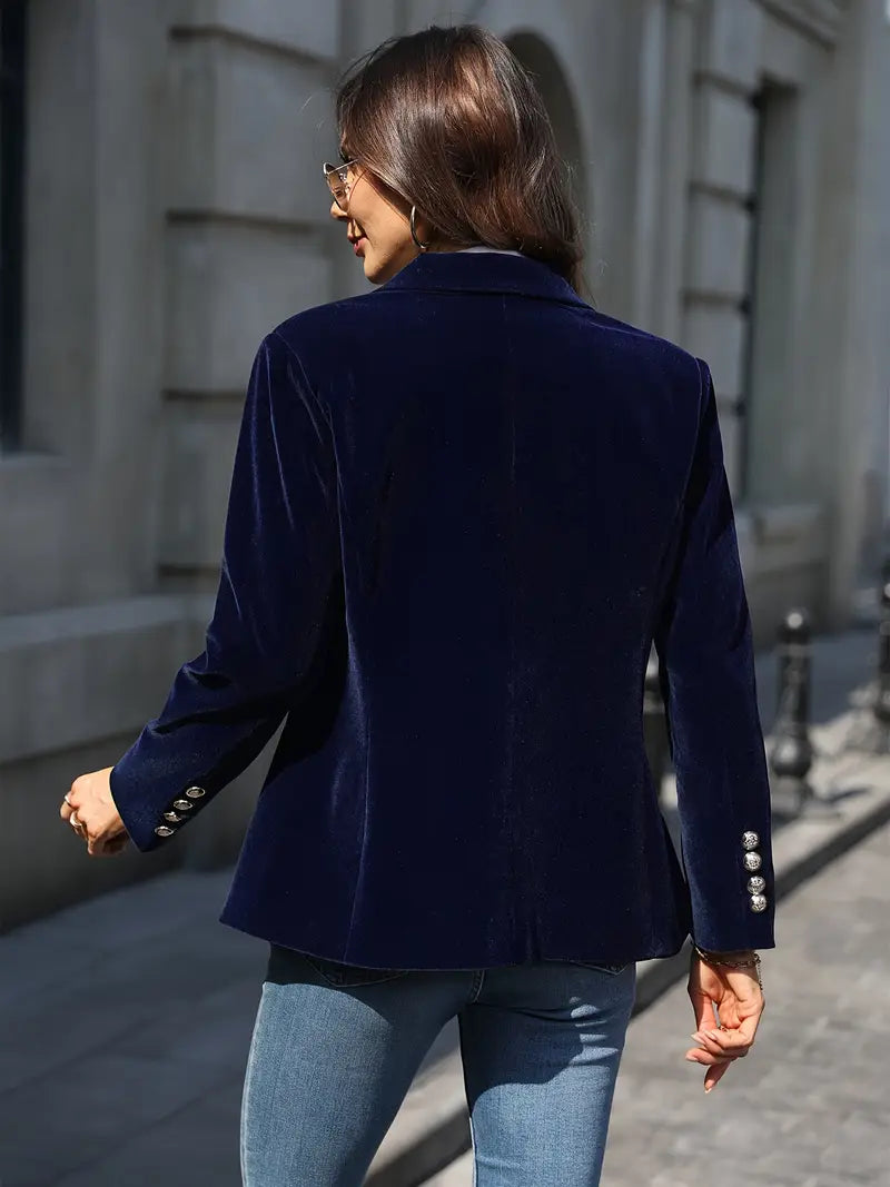 Emilia | Damen Klassischer Blazer mit Ein-Knopf-Verschluss