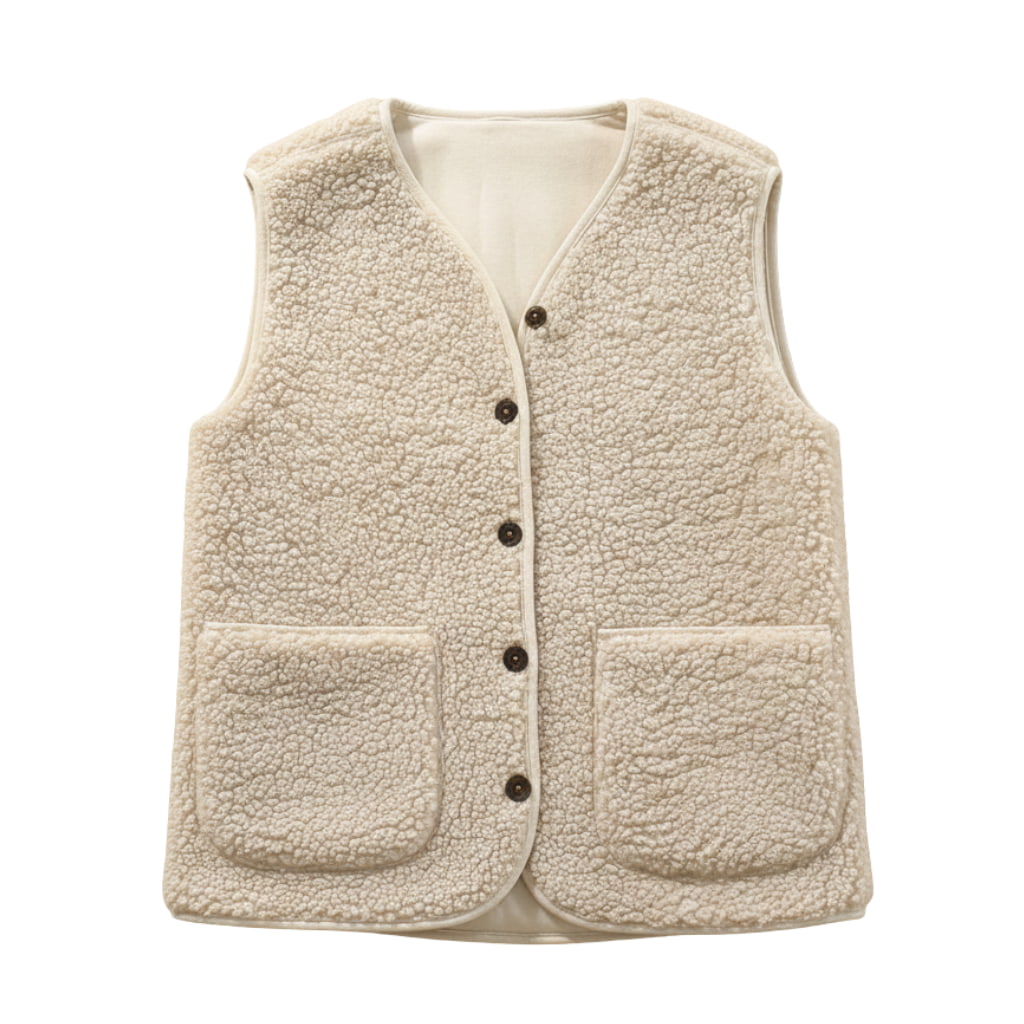 Viviane | Damen Frühlings Lässige Warme Sherpa-Weste