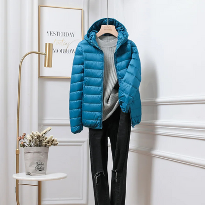 Maria | Damen Kapuzen-Winterjacke mit Reißverschluss