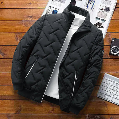 Patrick | Herren Gestepptes Freizeitjacke mit Reißverschluss vorne