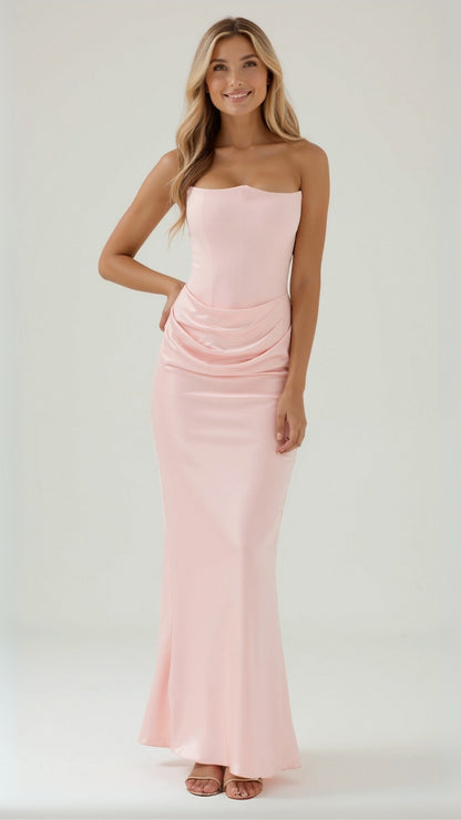 Jacqueline | Damen Säulen Maxi Kleid für Hochzeitsgäste