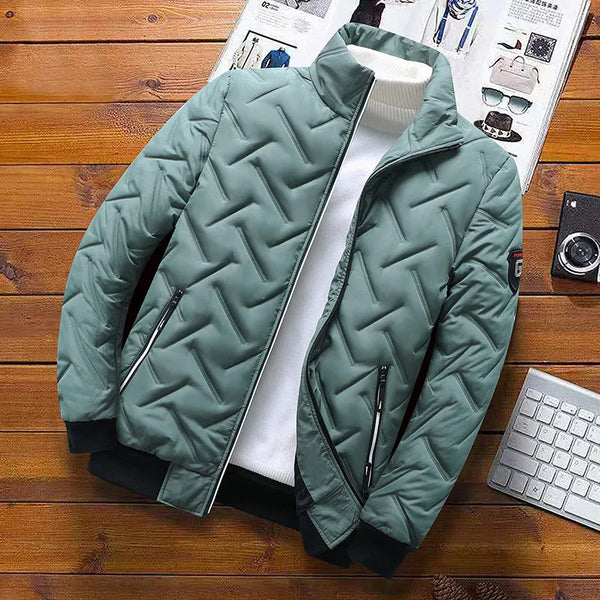 Patrick | Herren Gestepptes Freizeitjacke mit Reißverschluss vorne