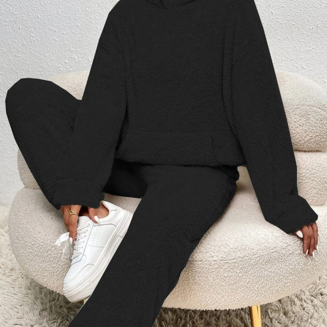 Lilian | Damen Frühlings Cozy Kapuzen-Loungewear-Set