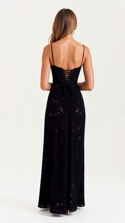 Hanna | Damen Slip Maxi Kleid für Hochzeitsgäste