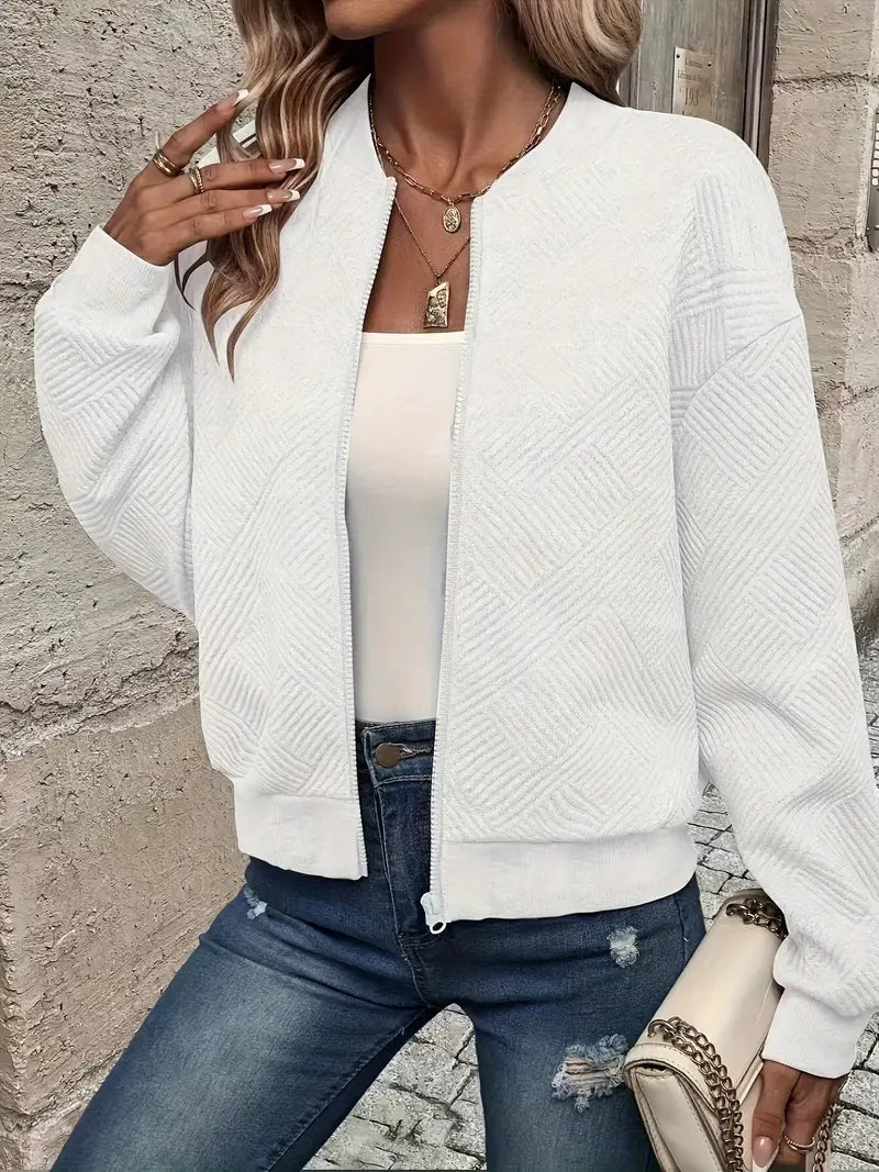 Martina | Damen Freizeit Reißverschluss Street-Cardigan