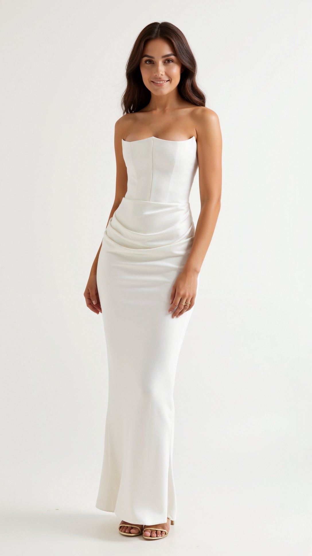 Jacqueline | Damen Säulen Maxi Kleid für Hochzeitsgäste