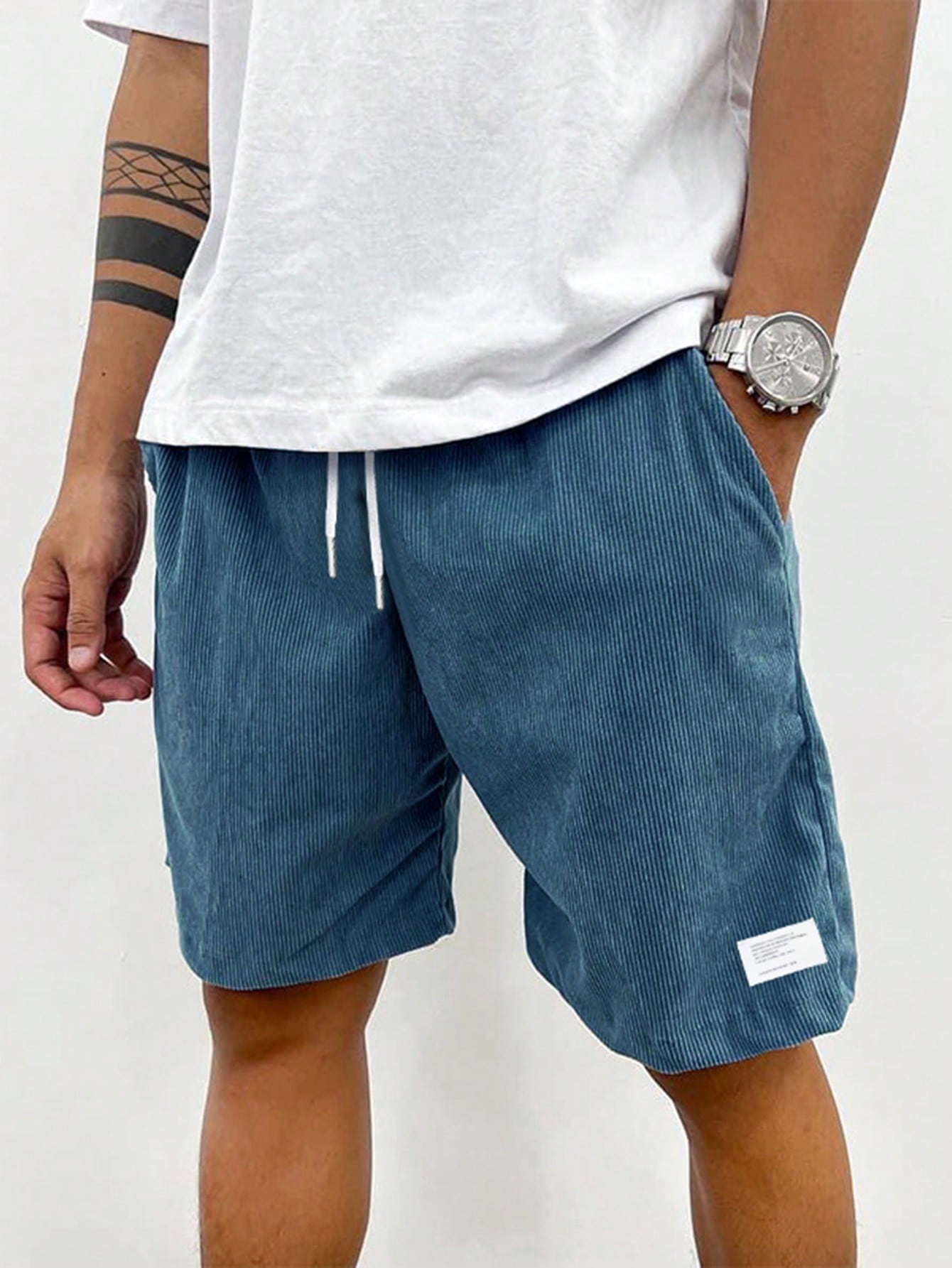 Stefan | Herren Sommer Lässige Shorts mit Kordelzug
