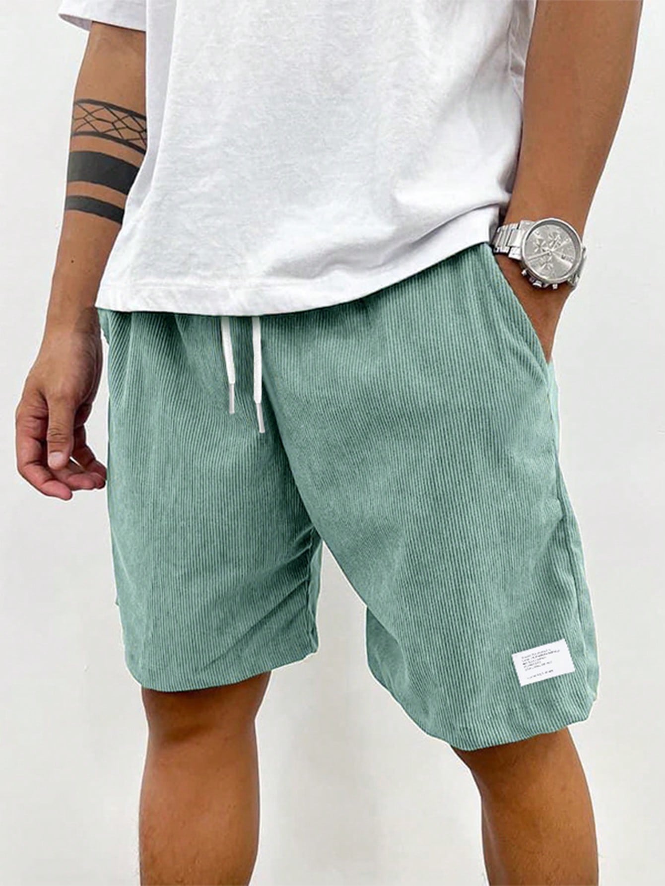 Stefan | Herren Sommer Lässige Shorts mit Kordelzug