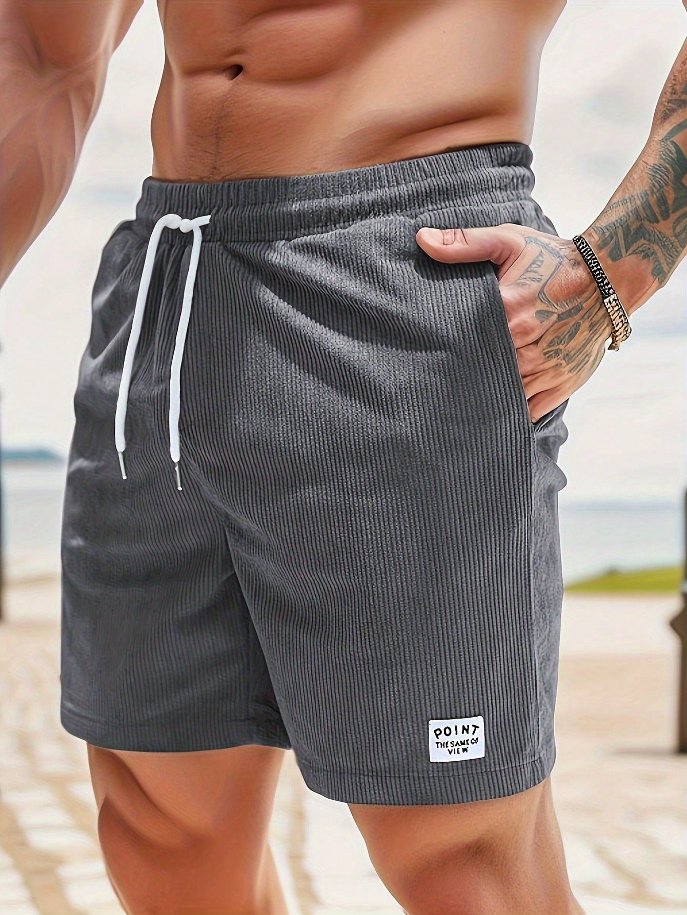Stefan | Herren Sommer Lässige Shorts mit Kordelzug