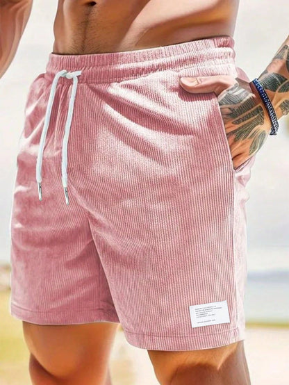 Stefan | Herren Sommer Lässige Shorts mit Kordelzug