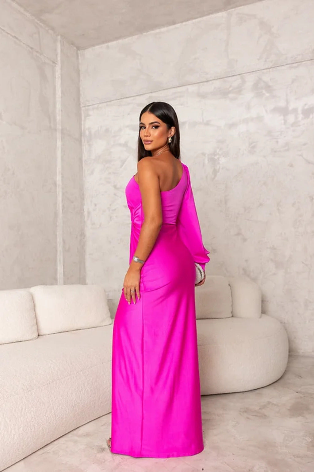 Jasmin | Damen Abendkleid mit Einem Schulterträger