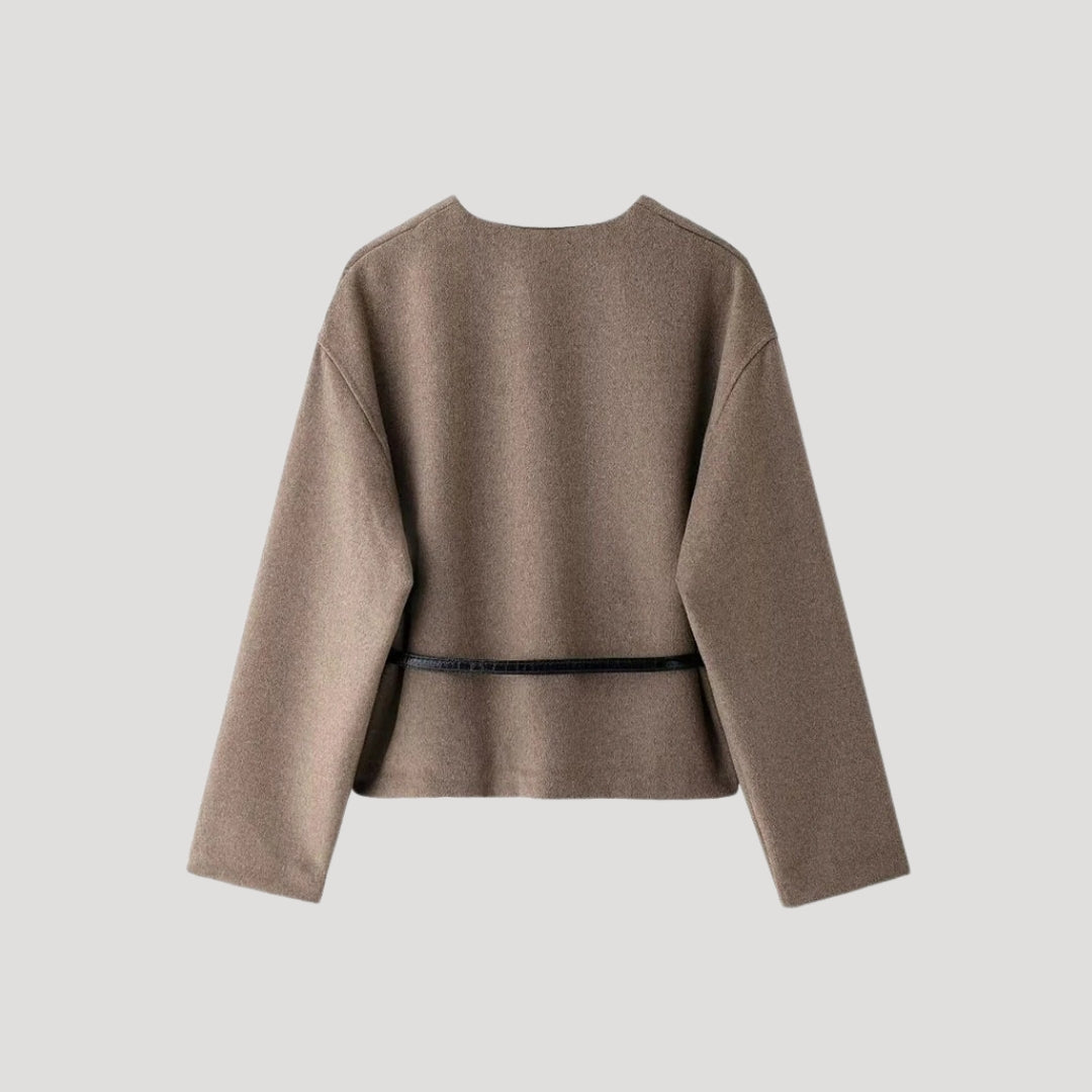 Elsa | Damen Frühlings Wickeljacke mit Gürtel