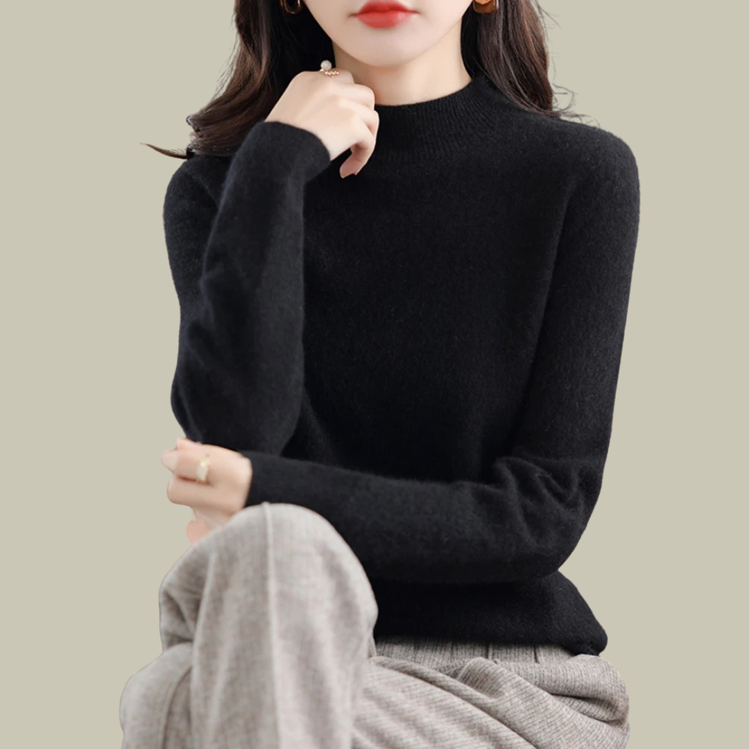 Stefanie | Damen Klassischer Winter-Strickpullover
