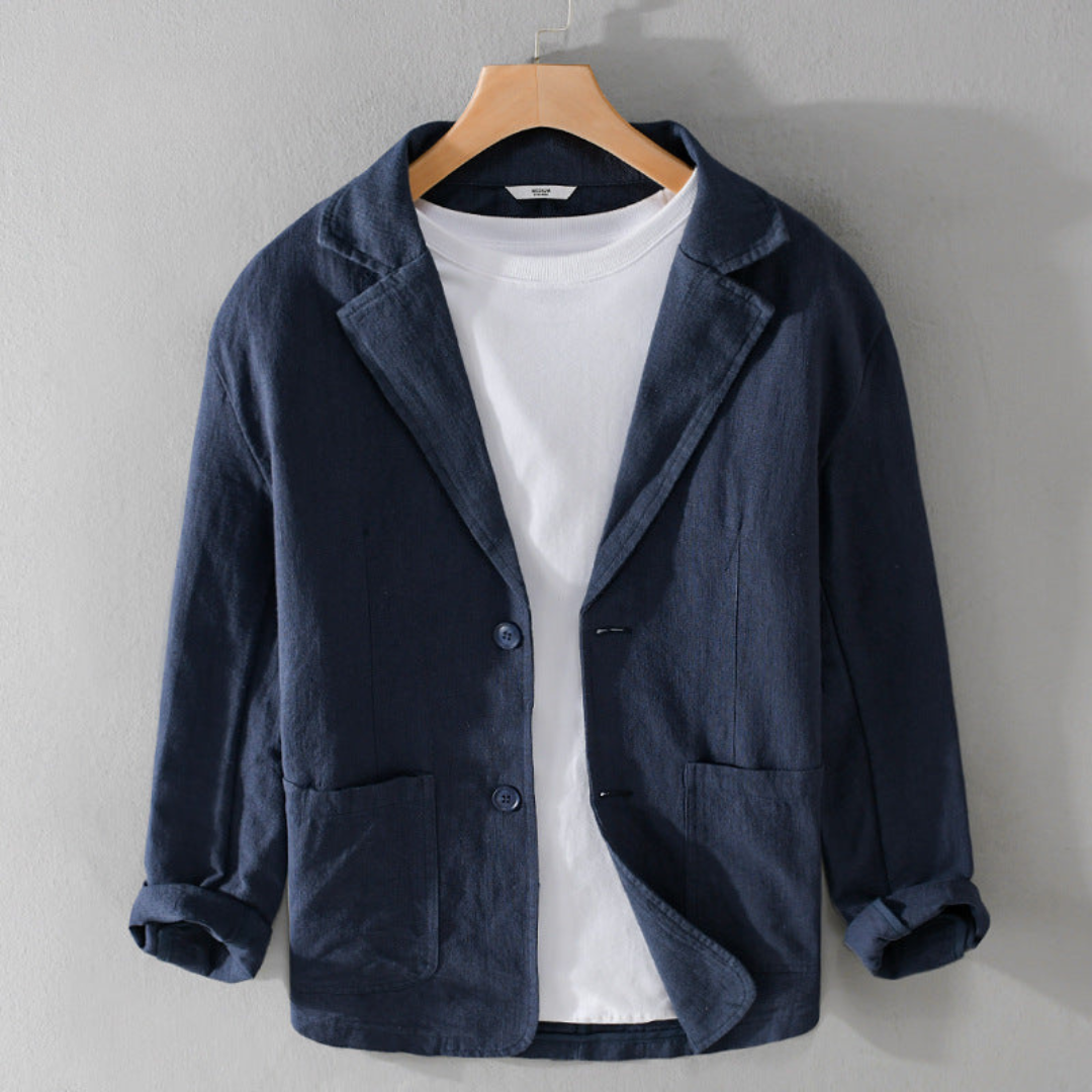 Armin | Herren Klassische Lässige Jacke mit Offener Vorderseite