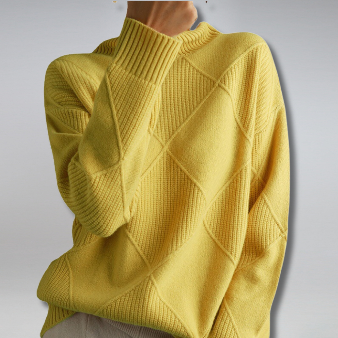 Laura | Damen Herbst Rollkragenpullover aus Strick