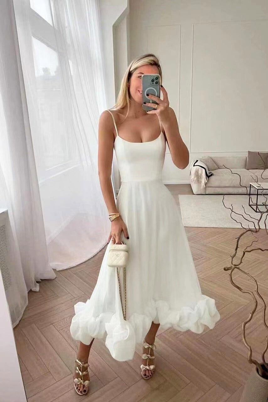 Maria | Damen Charmantes Abend- und Hochzeitsgastkleid
