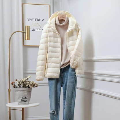Maria | Damen Kapuzen-Winterjacke mit Reißverschluss