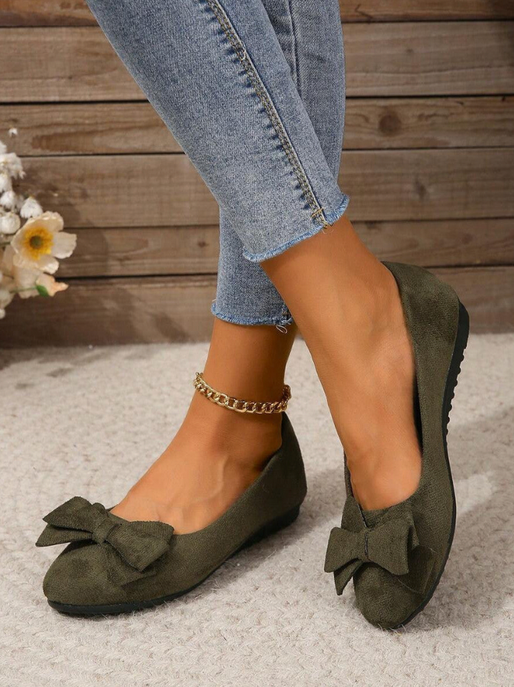 Lena | Damen Stilvolle Ballerinas mit Schleifendetail