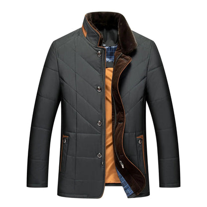 Michael | Herren Gestepptes Winterjacke mit Stehkragen