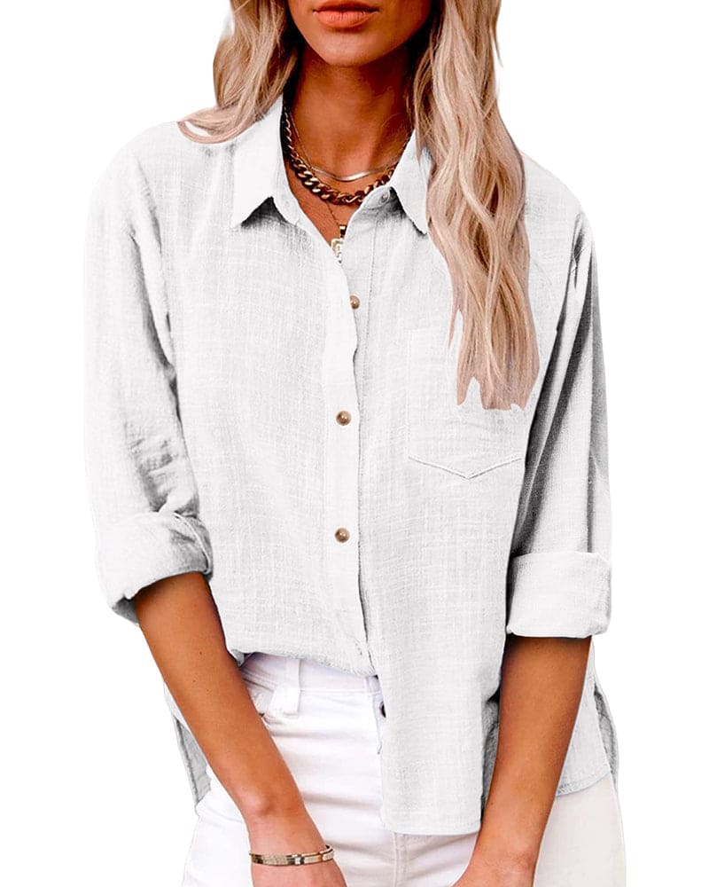 Claudia | Damen Hemd mit Knopfleiste und Relaxed Fit