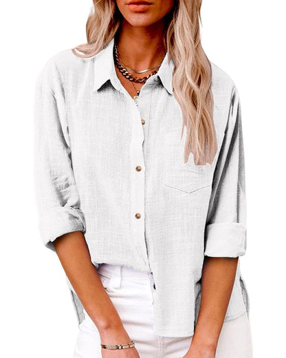 Claudia | Damen Hemd mit Knopfleiste und Relaxed Fit